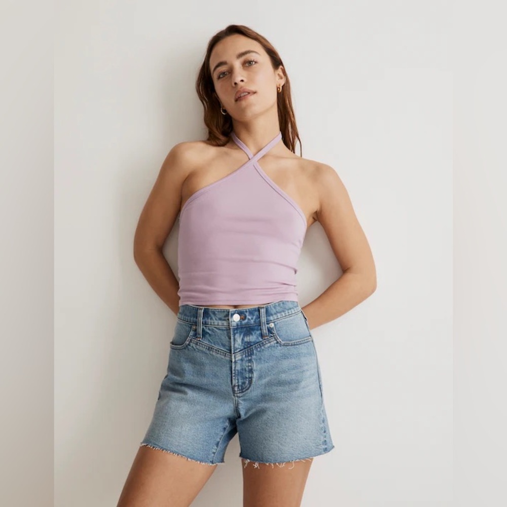 Madewell Supima Rib Halter Tank Top